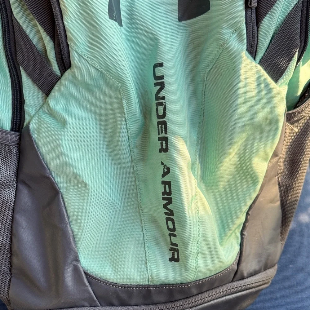 Under Armour Green and Gray Backpack